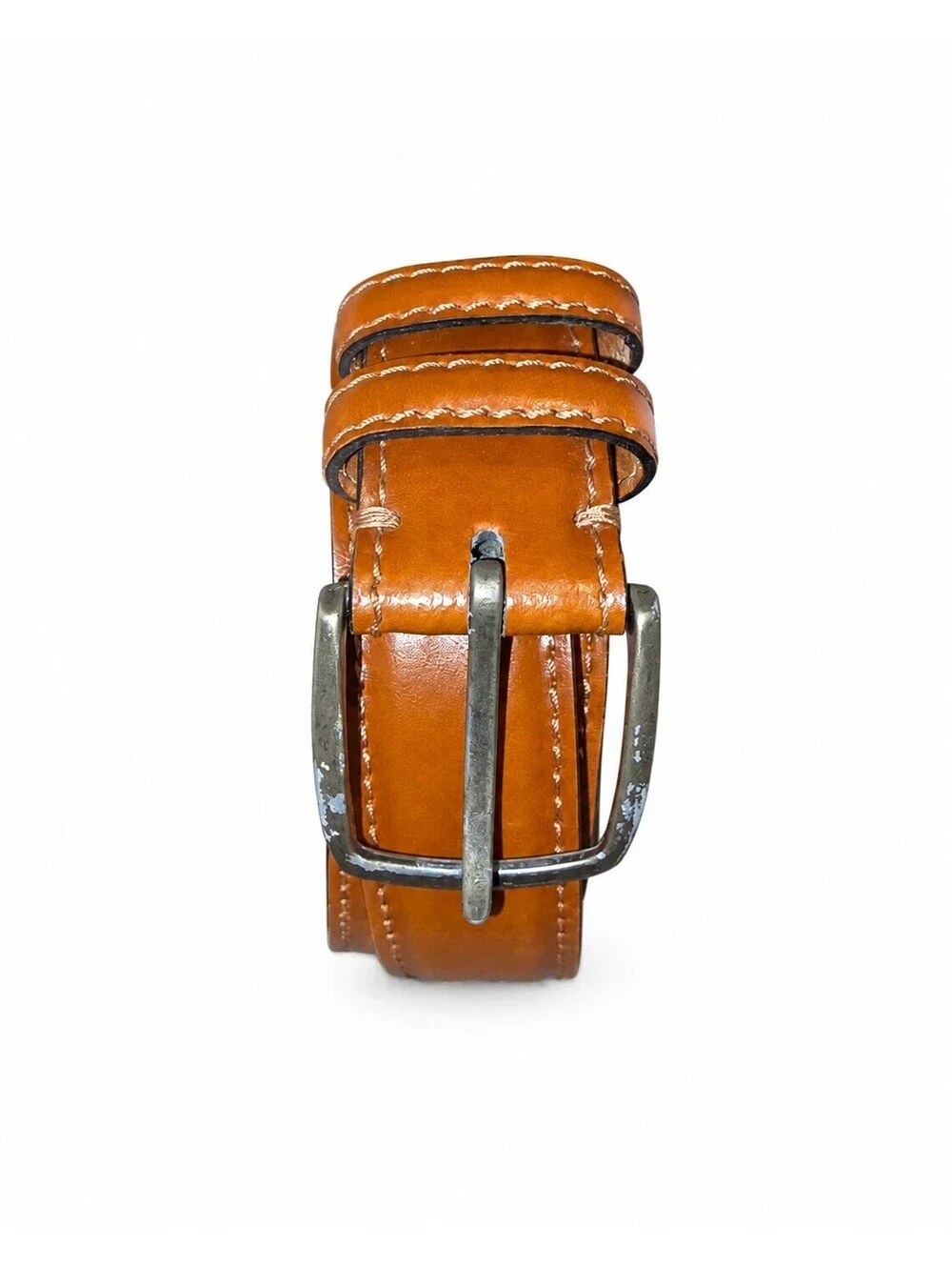 Joseph Abboud Belt 50 Brown Genuine Leather Dress Belt Made in Italy
